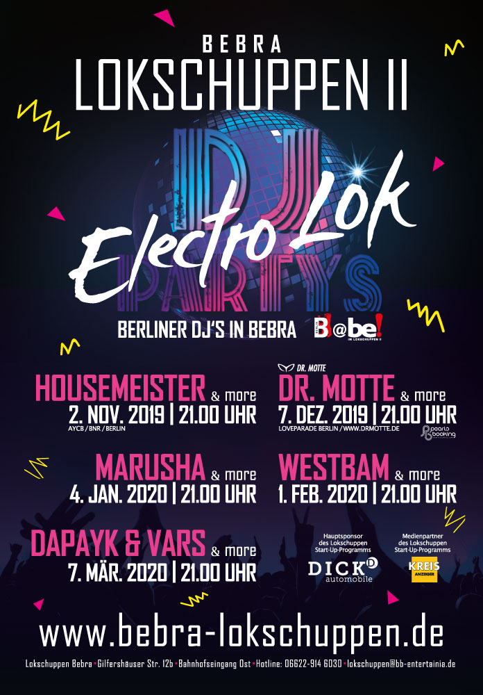 ElectroLok Berliner DJ's exklusiv in Bebra